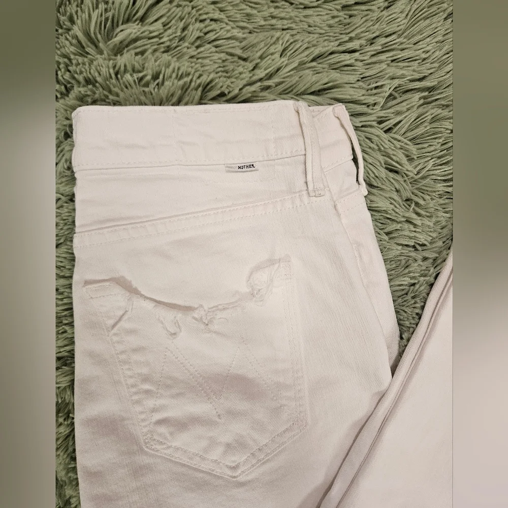 Mother Superior The Dutchie Ankle Jaw Distressed Jeans Size 26 - Picture 10 of 16